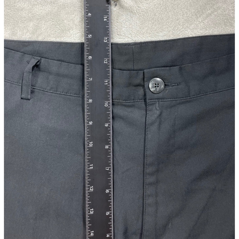 Adidas Golf Pants Men 40x32 Black Performance Flat Front Trousers - Picture 6 of 9